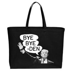 Funny Donald Trump Republican Bye Bye Den Vote Trump Cotton Canvas Jumbo Tote