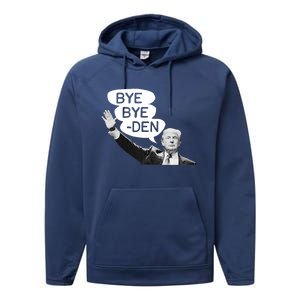 Funny Donald Trump Republican Bye Bye Den Vote Trump Performance Fleece Hoodie