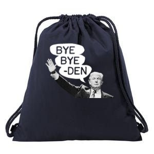 Funny Donald Trump Republican Bye Bye Den Vote Trump Drawstring Bag