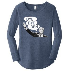 Funny Donald Trump Republican Bye Bye Den Vote Trump Women's Perfect Tri Tunic Long Sleeve Shirt