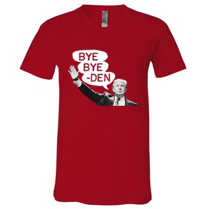 Funny Donald Trump Republican Bye Bye Den Vote Trump V-Neck T-Shirt