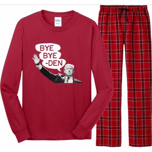 Funny Donald Trump Republican Bye Bye Den Vote Trump Long Sleeve Pajama Set