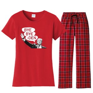 Funny Donald Trump Republican Bye Bye Den Vote Trump Women's Flannel Pajama Set