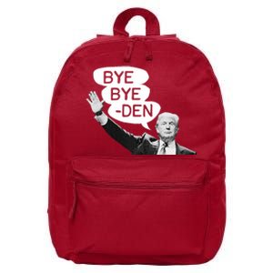 Funny Donald Trump Republican Bye Bye Den Vote Trump 16 in Basic Backpack