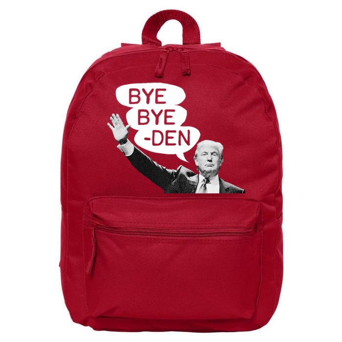 Funny Donald Trump Republican Bye Bye Den Vote Trump 16 in Basic Backpack