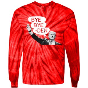 Funny Donald Trump Republican Bye Bye Den Vote Trump Tie-Dye Long Sleeve Shirt