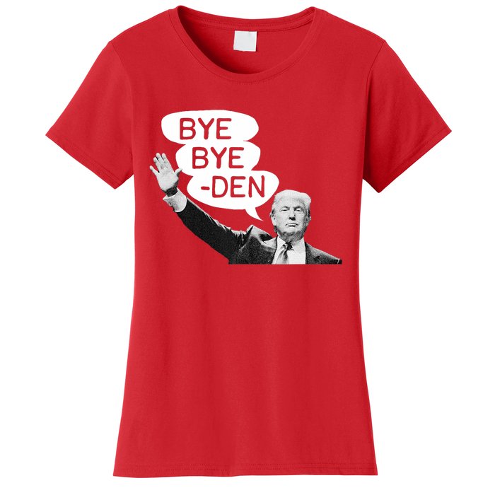 Funny Donald Trump Republican Bye Bye Den Vote Trump Women's T-Shirt