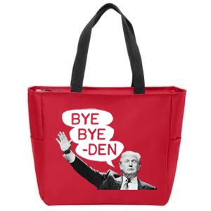 Funny Donald Trump Republican Bye Bye Den Vote Trump Zip Tote Bag