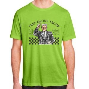 Free Daddy Trump 2024 Supporter Funny Trendy Adult ChromaSoft Performance T-Shirt