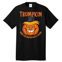 Funny Donald Trump Make Halloween Great Again Trumpkin 2024 Tall T-Shirt