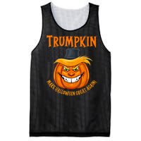 Funny Donald Trump Make Halloween Great Again Trumpkin 2024 Mesh Reversible Basketball Jersey Tank