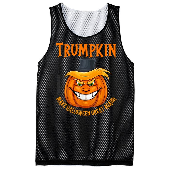 Funny Donald Trump Make Halloween Great Again Trumpkin 2024 Mesh Reversible Basketball Jersey Tank