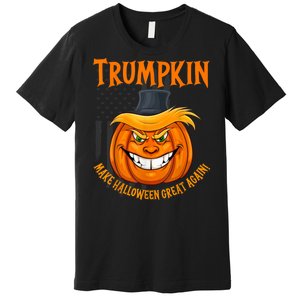 Funny Donald Trump Make Halloween Great Again Trumpkin 2024 Premium T-Shirt