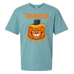 Funny Donald Trump Make Halloween Great Again Trumpkin 2024 Sueded Cloud Jersey T-Shirt