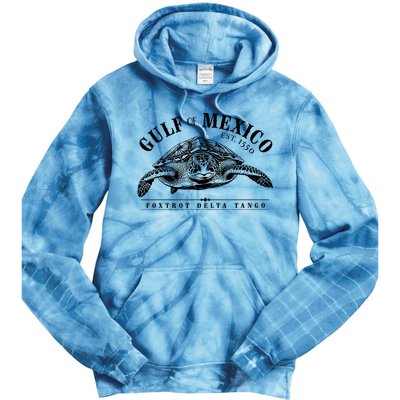 Foxtrot Delta Tango Turtle Gulf Of Mexico Protest Tie Dye Hoodie