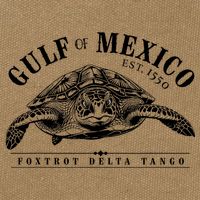 Foxtrot Delta Tango Turtle Gulf Of Mexico Protest Cotton Canvas Backpack