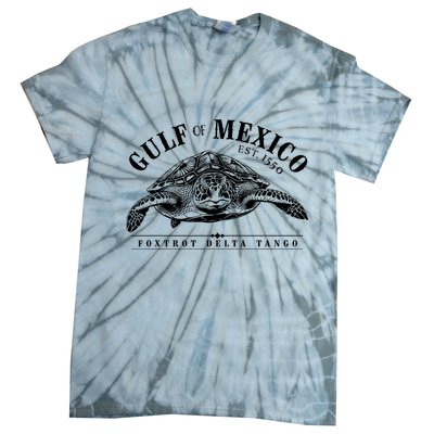 Foxtrot Delta Tango Turtle Gulf Of Mexico Protest Tie-Dye T-Shirt