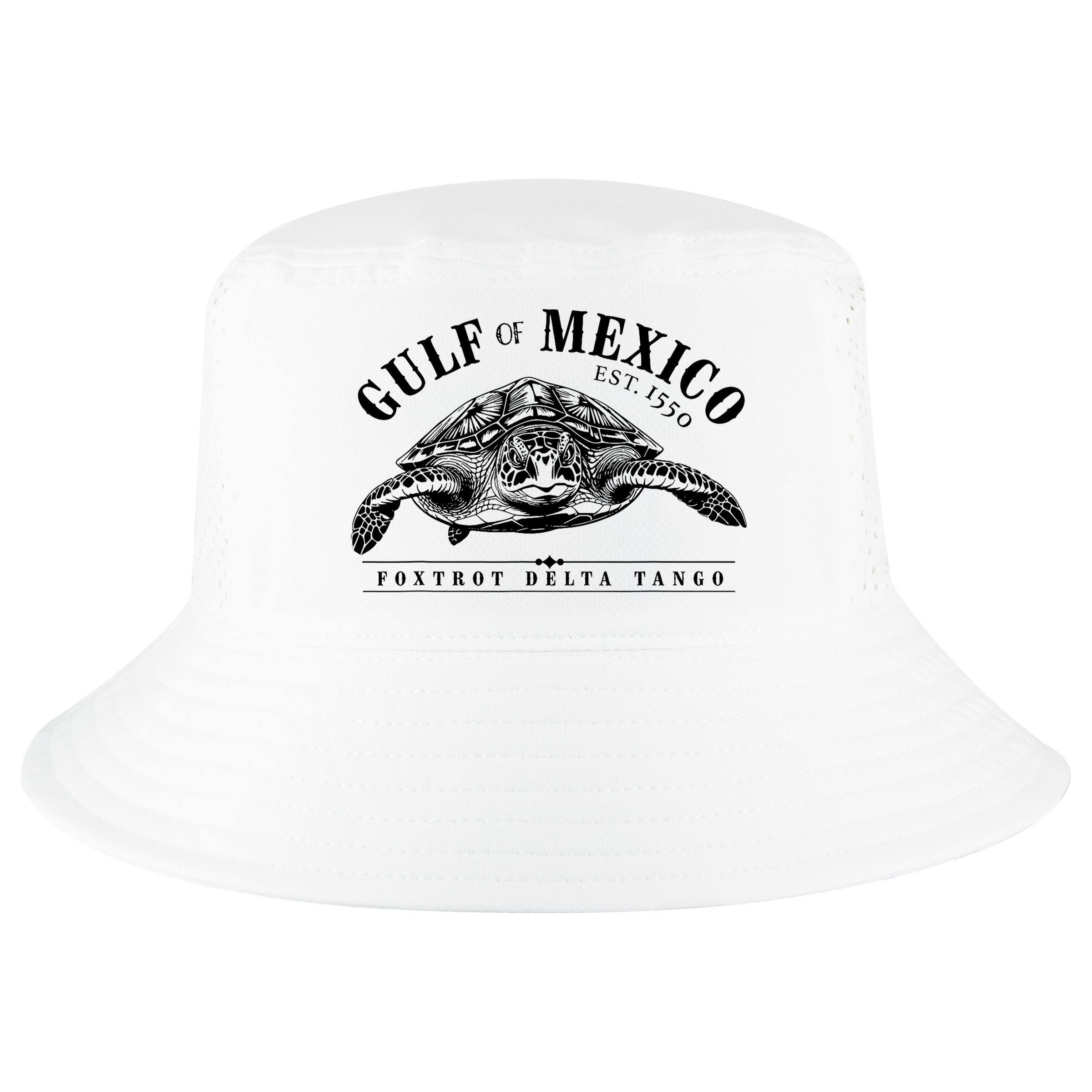 Foxtrot Delta Tango Turtle Gulf Of Mexico Protest Cool Comfort Performance Bucket Hat