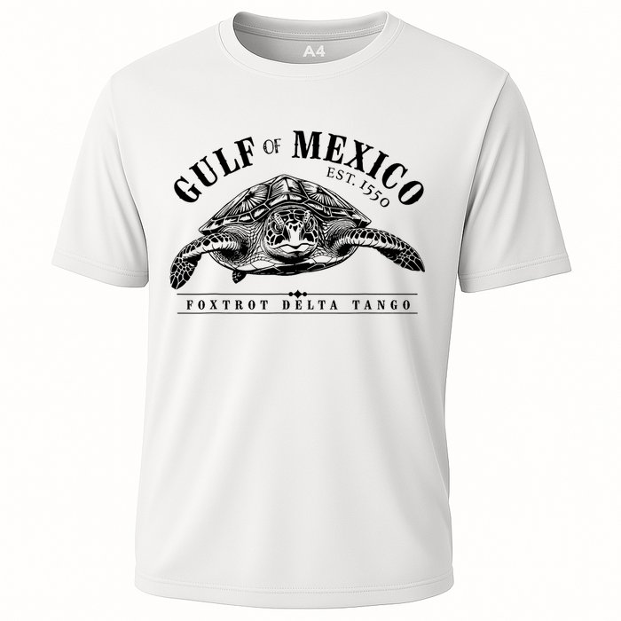 Foxtrot Delta Tango Turtle Gulf Of Mexico Protest Cooling Performance Crew T-Shirt