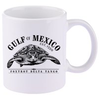 Foxtrot Delta Tango Turtle Gulf Of Mexico Protest 11oz C Handle Ceramic Mug