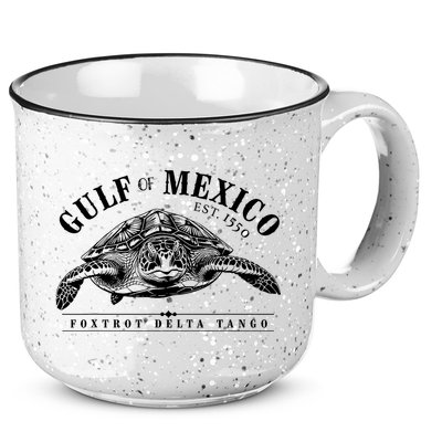 Foxtrot Delta Tango Turtle Gulf Of Mexico Protest 15oz Campfire Ceramic Mug
