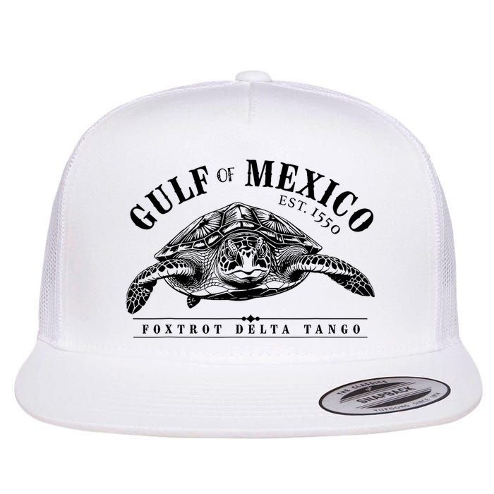 Foxtrot Delta Tango Turtle Gulf Of Mexico Protest Flat Bill Trucker Hat