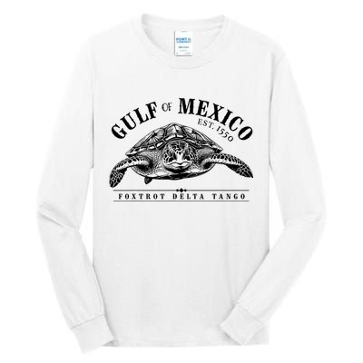 Foxtrot Delta Tango Turtle Gulf Of Mexico Protest Tall Long Sleeve T-Shirt