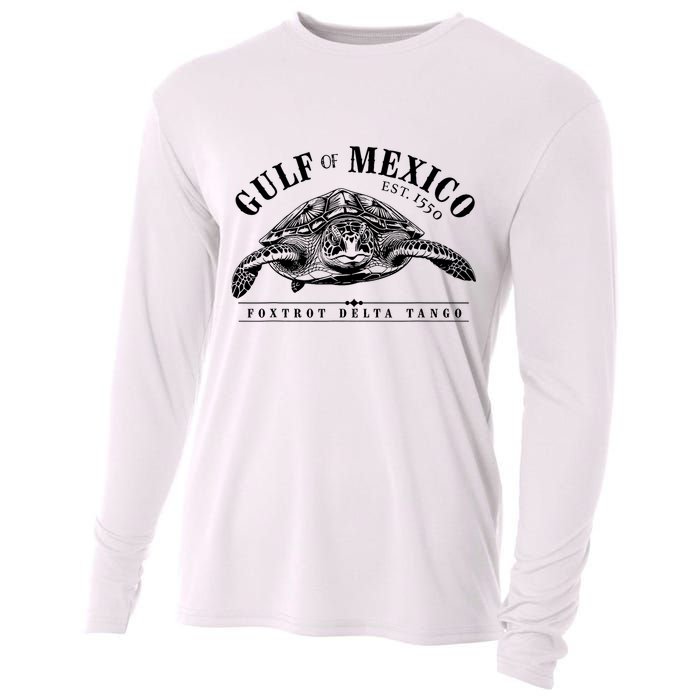 Foxtrot Delta Tango Turtle Gulf Of Mexico Protest Cooling Performance Long Sleeve Crew