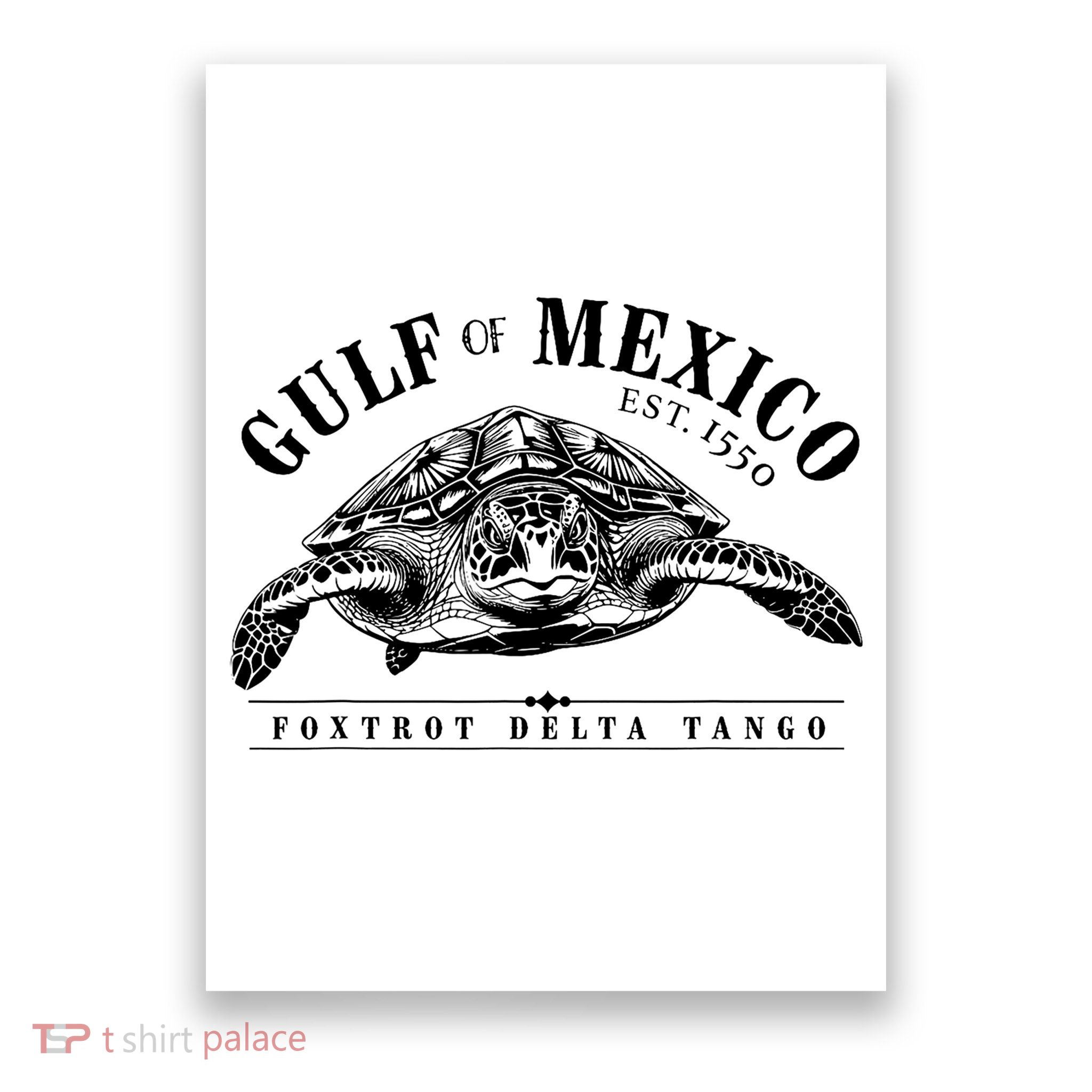 Foxtrot Delta Tango Turtle Gulf Of Mexico Protest Poster