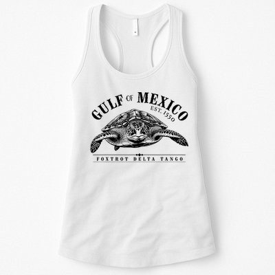 Foxtrot Delta Tango Turtle Gulf Of Mexico Protest Womens Tank Top