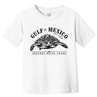 Foxtrot Delta Tango Turtle Gulf Of Mexico Protest Toddler T-Shirt