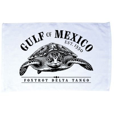 Foxtrot Delta Tango Turtle Gulf Of Mexico Protest Microfiber Hand Towel
