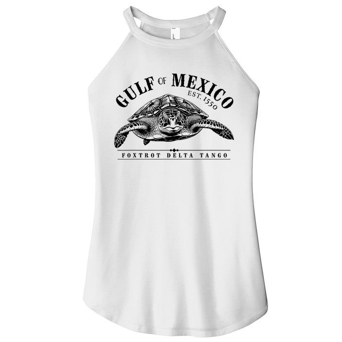Foxtrot Delta Tango Turtle Gulf Of Mexico Protest Women's Perfect Tri Rocker Tank