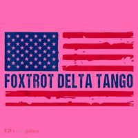 Foxtrots Delta Tangos Funny Foxtrots Delta Tangos Patriotic T-Shirt Stripe Pom Pom Beanie
