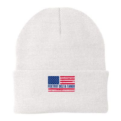 Foxtrots Delta Tangos Funny Foxtrots Delta Tangos Patriotic T-Shirt Beanie