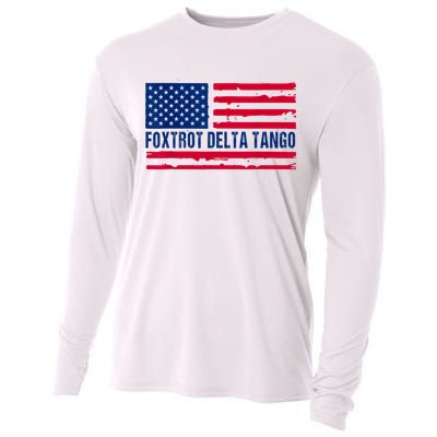 Foxtrots Delta Tangos Funny Foxtrots Delta Tangos Patriotic T-Shirt Cooling Performance Long Sleeve Crew