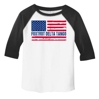 Foxtrots Delta Tangos Funny Foxtrots Delta Tangos Patriotic T-Shirt Toddler Fine Jersey T-Shirt