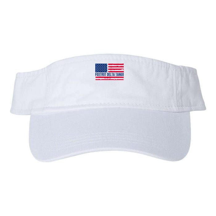Foxtrots Delta Tangos Funny Foxtrots Delta Tangos Patriotic T-Shirt Visor