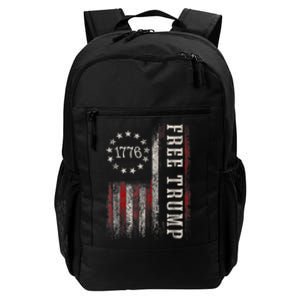 Free Donald Trump Republican Support Pro Trump American Flag Daily Commute Backpack