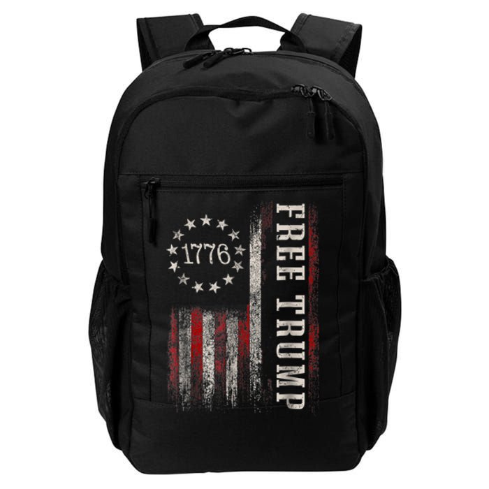 Free Donald Trump Republican Support Pro Trump American Flag Daily Commute Backpack