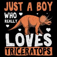Funny Dinosaur Triceratops for boy Cooling Performance Crew T-Shirt