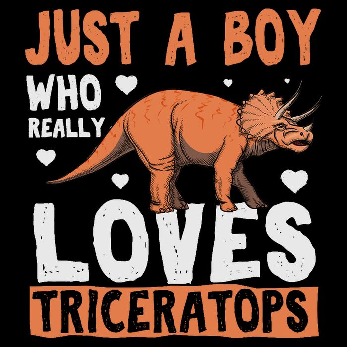 Funny Dinosaur Triceratops for boy Cooling Performance Crew T-Shirt