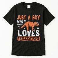Funny Dinosaur Triceratops for boy Tall T-Shirt