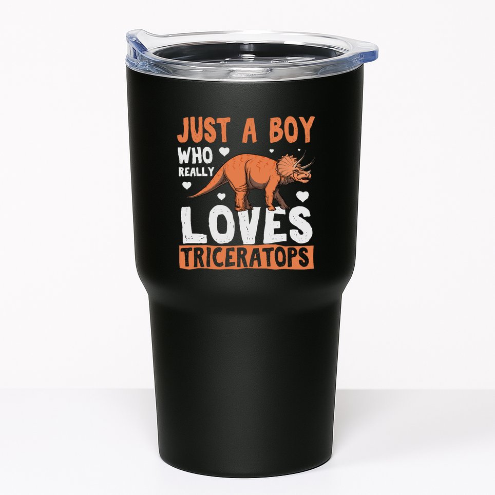 Funny Dinosaur Triceratops for boy Tumbler