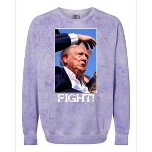 Fight Donald Trump Rally Gun Shot Fired Shooting Pennsylvania Colorblast Crewneck Sweatshirt