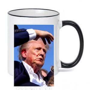 Fight Donald Trump Rally Gun Shot Fired Shooting Pennsylvania 11oz Black Color Changing Mug