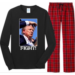 Fight Donald Trump Rally Gun Shot Fired Shooting Pennsylvania Long Sleeve Pajama Set