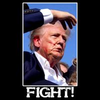 Fight Donald Trump Rally Gun Shot Fired Shooting Pennsylvania Baby Bodysuit