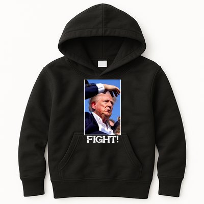 Fight Donald Trump Rally Gun Shot Fired Shooting Pennsylvania Kids Hoodie