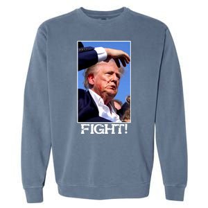 Fight Donald Trump Rally Gun Shot Fired Shooting Pennsylvania Garment-Dyed Sweatshirt